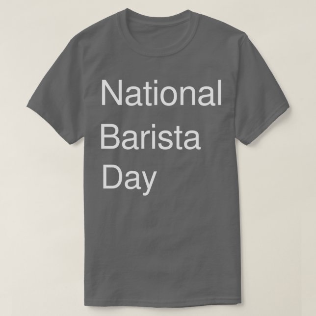 Camiseta Cita de amor de la vida barista nacional (Diseño del anverso)