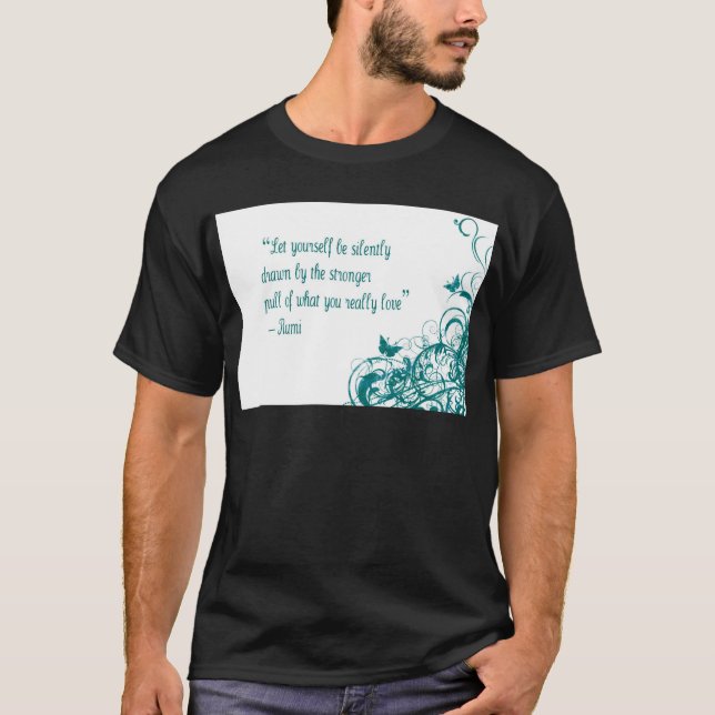 Camiseta cita de amor de Rumi (Anverso)