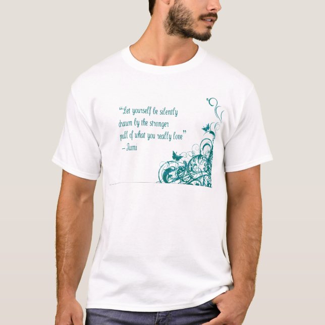 Camiseta cita de amor de Rumi (Anverso)