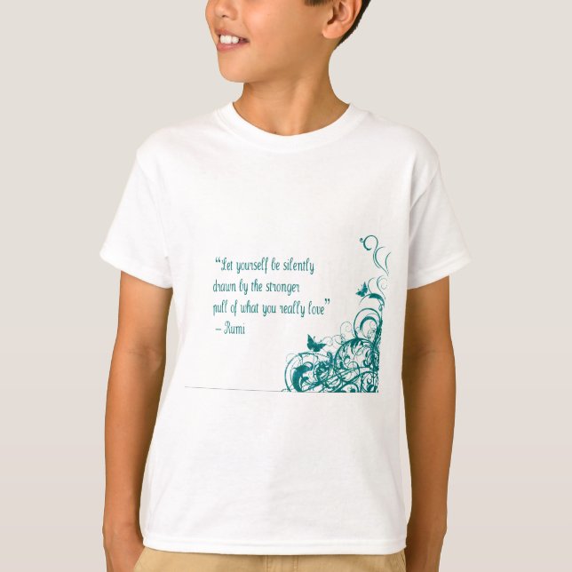Camiseta cita de amor de Rumi (Anverso)