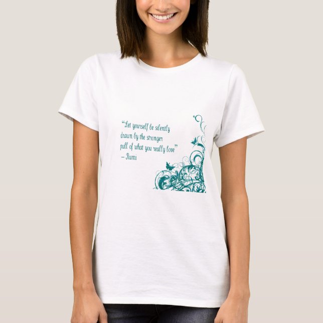 Camiseta cita de amor de Rumi (Anverso)