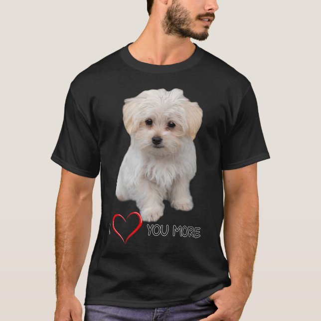 Camiseta Cita de amor para perros malteses Lover (Anverso)