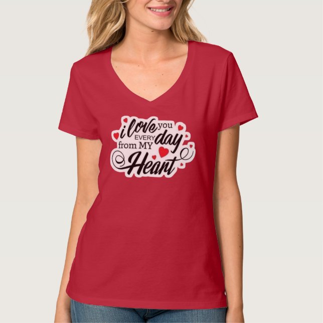 Camiseta Cita de Amor Romántico (Anverso)