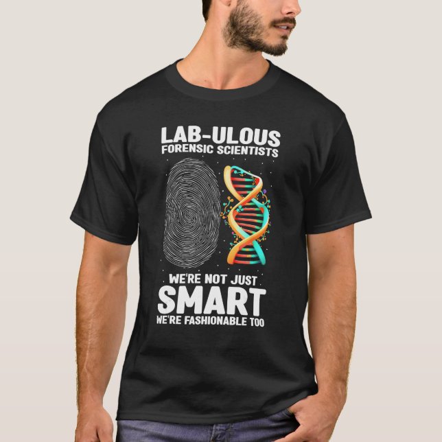 Camiseta Cita de análisis de ADN para laboratorio de delito (Anverso)