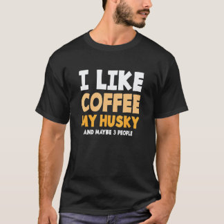 Camiseta Cita de animal de compañía perro para un café Sibe