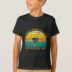 Camiseta Cita de animales divertida de avestruz con forma d