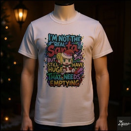 Camiseta Cita de Anime Santa Enorme Necesita Vaciarse