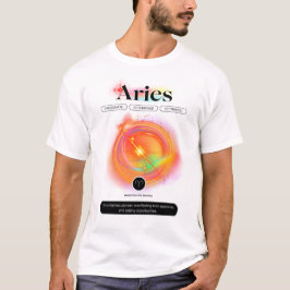 Camiseta Cita de ARIES de Rótulo Zodiaco moderno | Fuego de