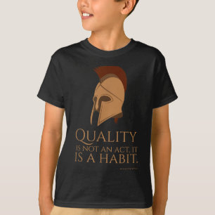 Camiseta Cita de Aristóteles Motivadores - Antiguo Philo gr