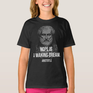 Camiseta Cita de Aristóteles sobre la Esperanza 