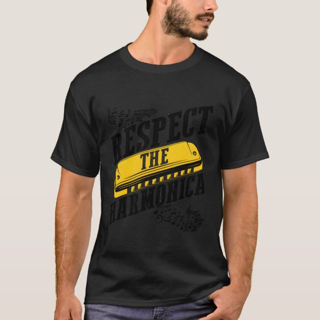 Camiseta Cita De Arpa Boca Para Armonicistas Y Órganos Boca (Anverso)