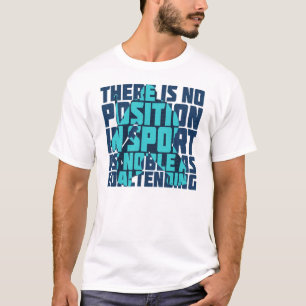 Camiseta Cita de arquero de hockey con nombre y número