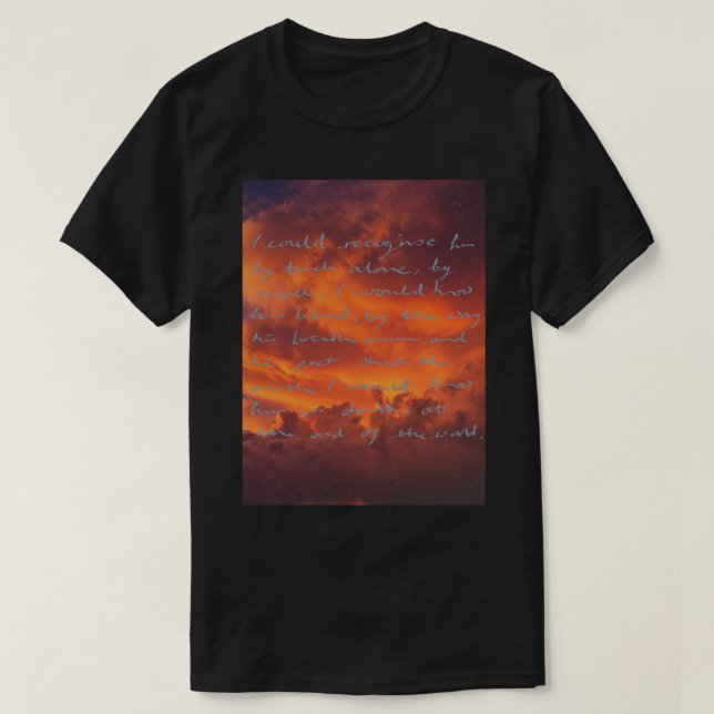 Camiseta Cita de arte de Canción de Aquiles (Diseño del anverso)