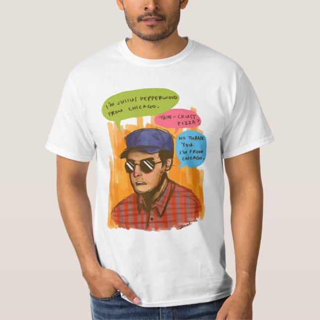 Camiseta Cita de arte de Julius pepperwood (Anverso)