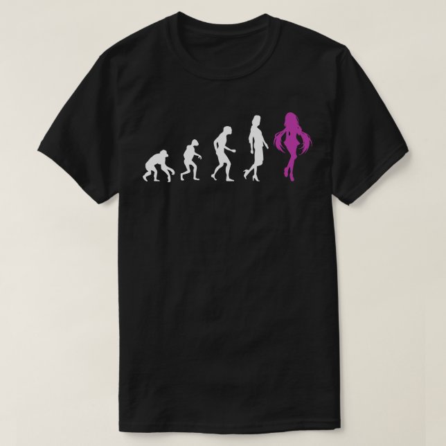 Camiseta Cita de arte de la evoluciónRegalo de cosplay Otak (Diseño del anverso)