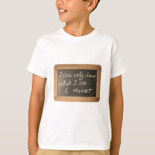 Camiseta Cita de artista Ardoise 05 Monet Kids Tee