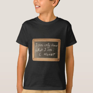 Camiseta Cita de artista Ardoise 05 monta el té de los niño