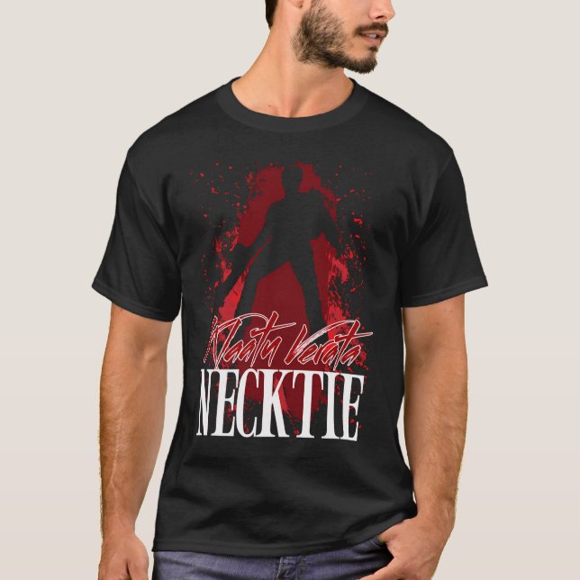 Camiseta Cita de Ash Williams - Klaatu Verata Corbata (Anverso)