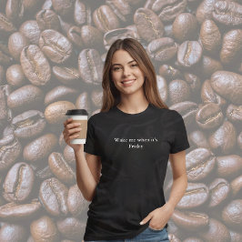 Camiseta cita de atuendo estético Despiértame cuando sea vi