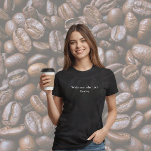 Camiseta cita de atuendo estético Despiértame cuando sea vi