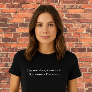 Camiseta cita de atuendo estético No siempre soy sarcástico