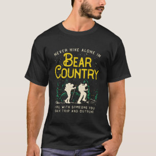 Camiseta Cita de aventura de mochilero al aire libre Bosque