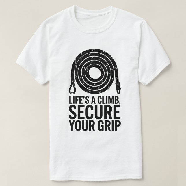 Camiseta Cita de aventuras de rock por ascenso (Diseño del anverso)