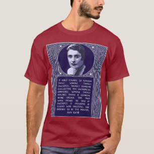 Camiseta Cita de Ayn Rand en los que impulsan sacrificio