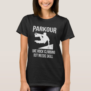 Camiseta Cita De Backflip Parkour Para Un Corredor De Parko