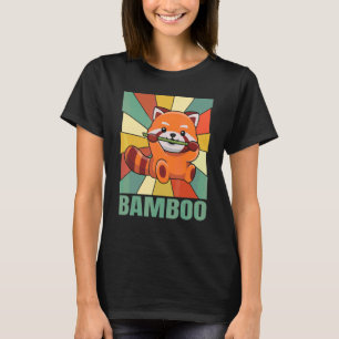 Camiseta Cita De Bambú Para Un Experto De Panda Rojo