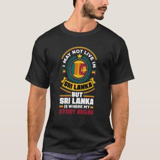 Camiseta Cita de bandera de Sri Lanka en Sri Lanka