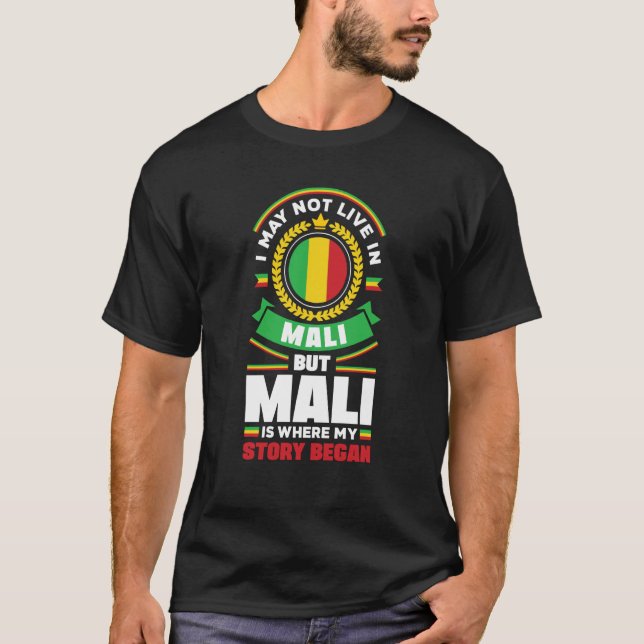 Camiseta Cita de bandera maliense de Mali en Mali (Anverso)