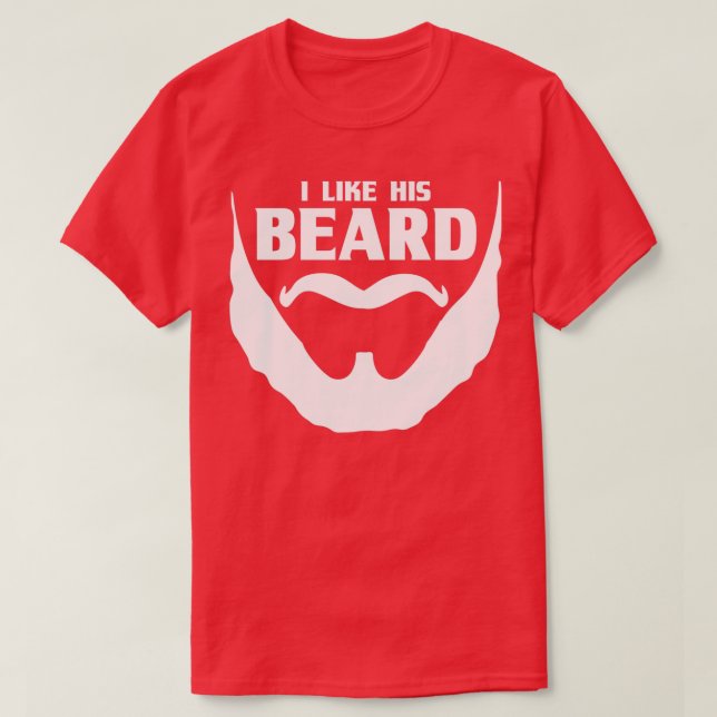 Camiseta Cita de barba que me gusta su barba (Diseño del anverso)