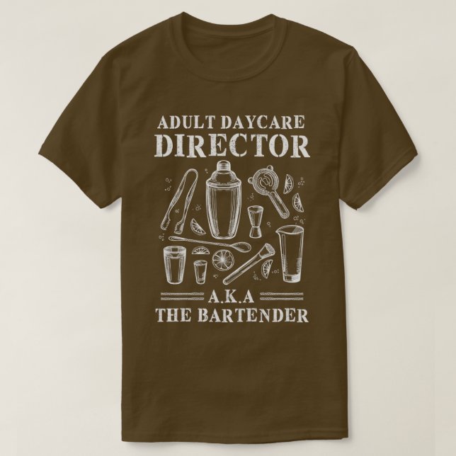 Camiseta Cita de Bartender divertida (Diseño del anverso)