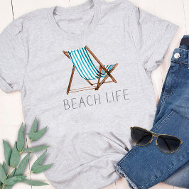 Camiseta Cita de Beach Life Cita de verano de Nautical Beac