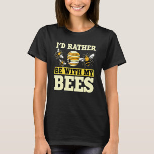 Camiseta Cita De Beekeeper De Honey Bee Antes De Estar Con