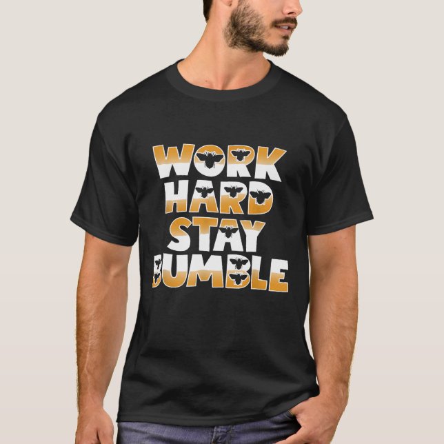 Camiseta Cita de beekeeper de trabajo duro ama abejas de bu (Anverso)