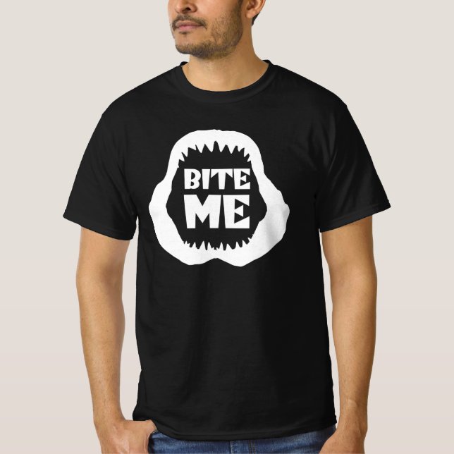 Camiseta Cita de Bite me - Tiburones Jaws (Anverso)