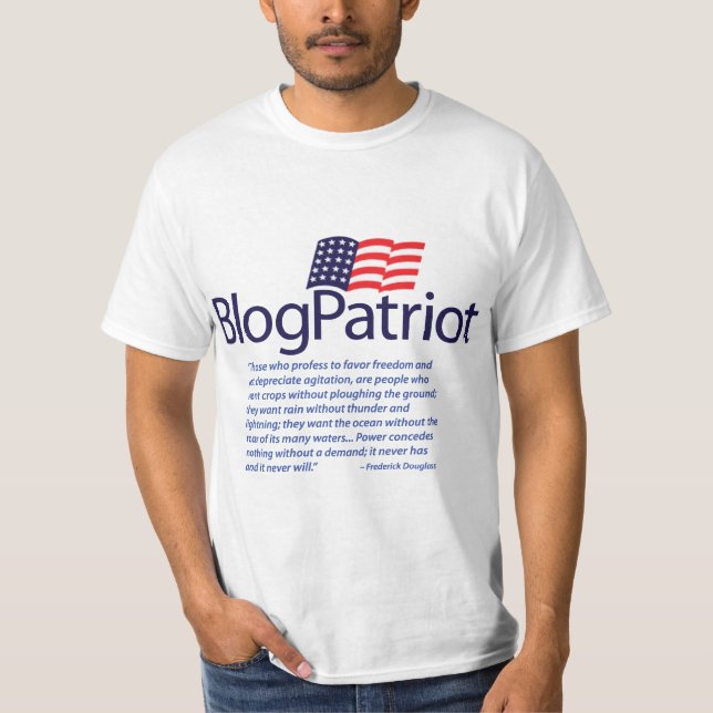 Camiseta Cita de BlogPatriot Douglass (Anverso)