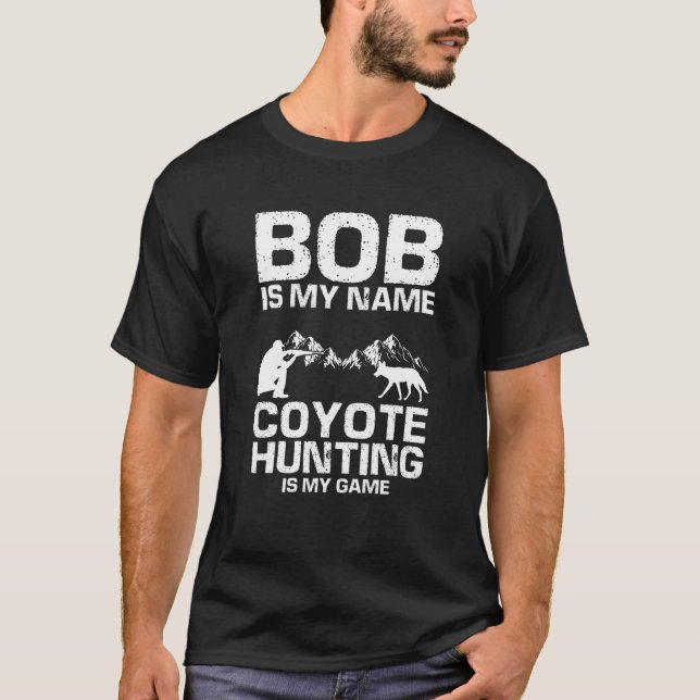 Camiseta Cita de Bob para hombres para la caza de vida silv (Anverso)