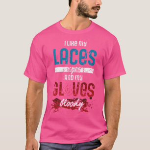 Camiseta Cita De Boxeo Graciosa Y Guantes De Boxeo Vintage