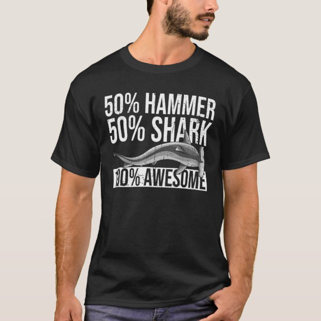 Camiseta Cita de buceo de tiburón martillo para Sha (Anverso)