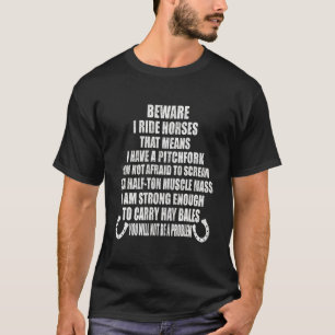 Camiseta Cita de caballos geniales para mujeres jinetes de