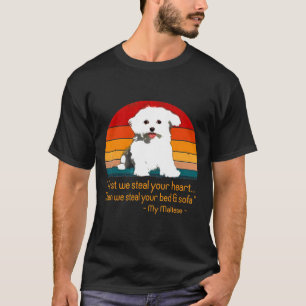Camiseta Cita de cachorro maltesa muy buena idea madre de p