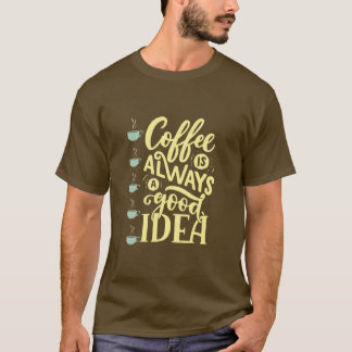 Camiseta cita de café