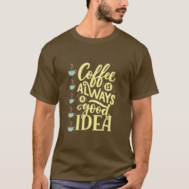 Camiseta cita de café (Anverso)