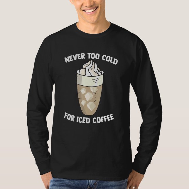 Camiseta Cita De Café Frío Para Barista Brewer Caff (Anverso)