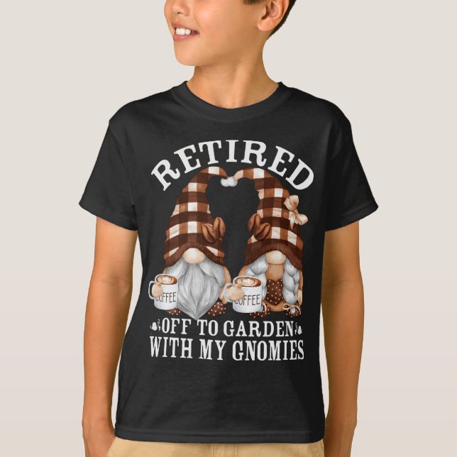 Camiseta Cita De Café Para Abuelos Jubilados - Gracioso Gar (Anverso)
