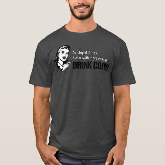 Camiseta Cita de café retro