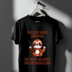 Camiseta Cita de calma de eslogan meditation divertida ofic